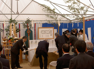 例えば、建築の地鎮祭にてー